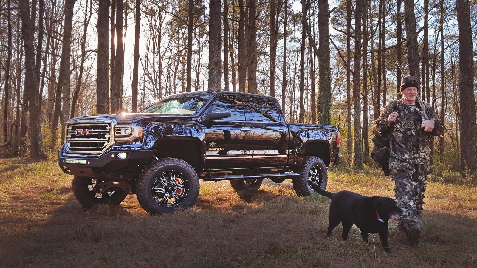 GMC Lifted Truck Hunting